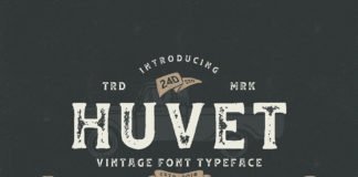 Huvet Display Font Family