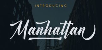 Free Manhattan Brush Script Font