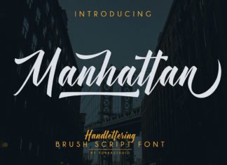 Free Manhattan Brush Script Font