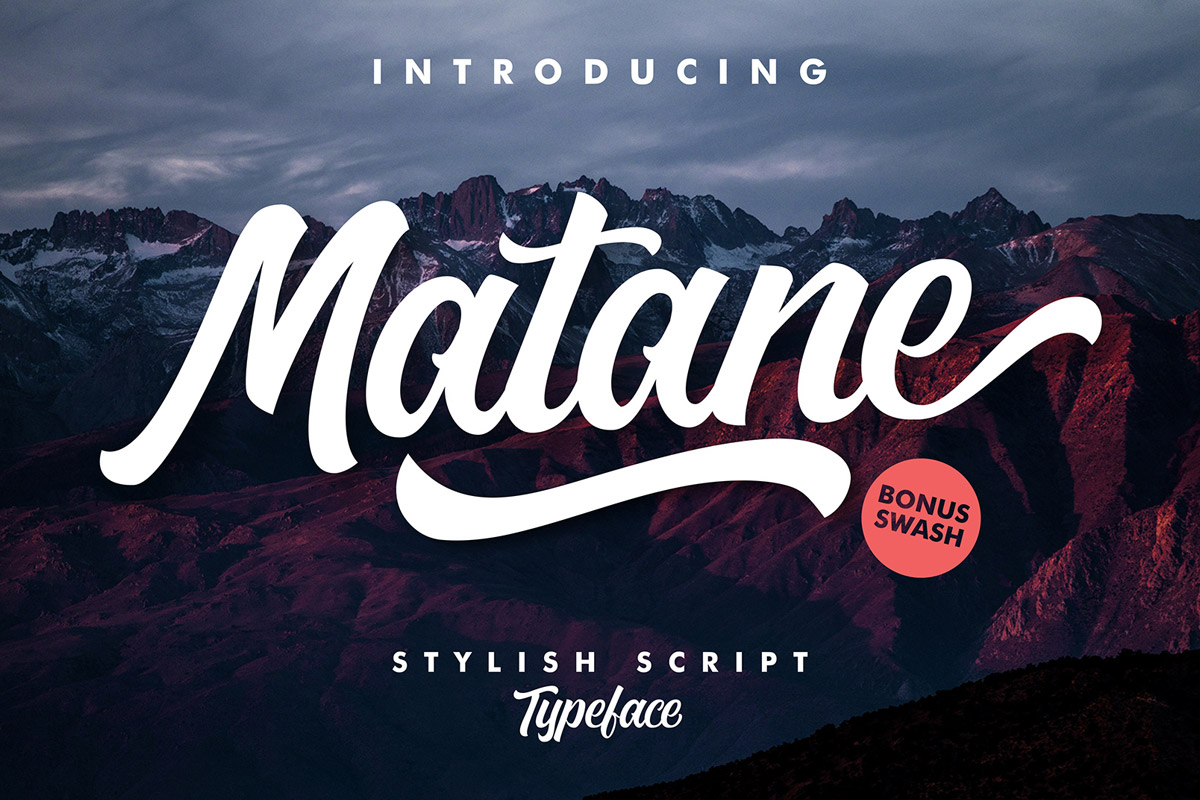 Free Matane Script Font