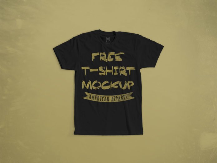 Free Poly Cotton T-Shirt Mockup