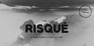 Free Risqué Hand Painted Display Font