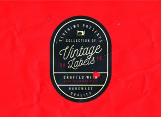 Free Vintage Label Template Kit