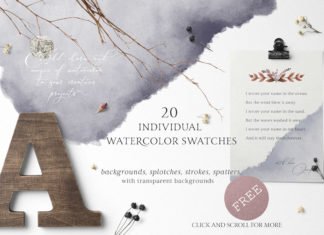 Free Watercolor Swatches Pack