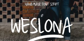 Free Weslona Brush Font
