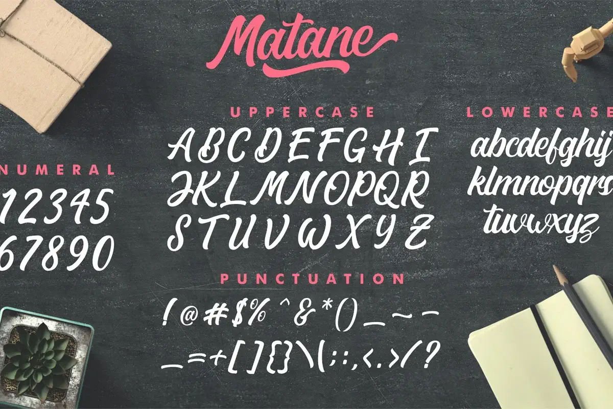 Matane Script Font Preview 5