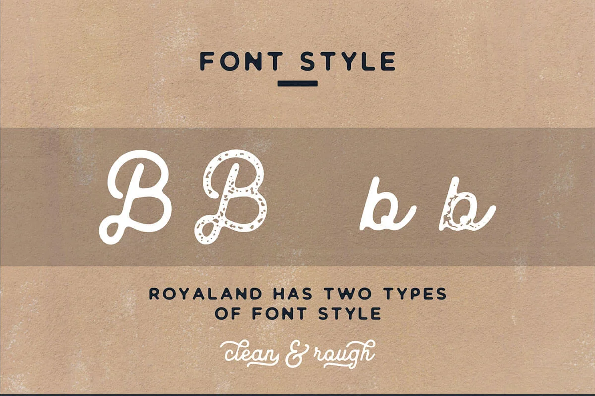 Royaland Script Font Preview 1