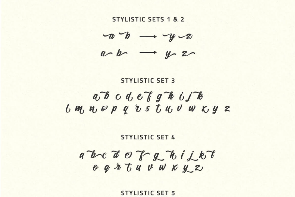 Andora Script Font Preview 6