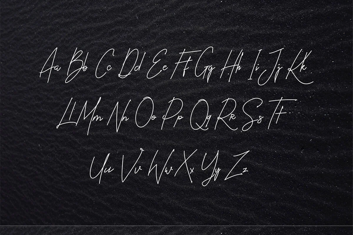 Ballistick Signature Script Font Preview 4