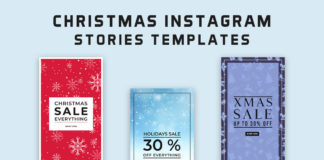 8 Free Christmas Instagram Stories Templates