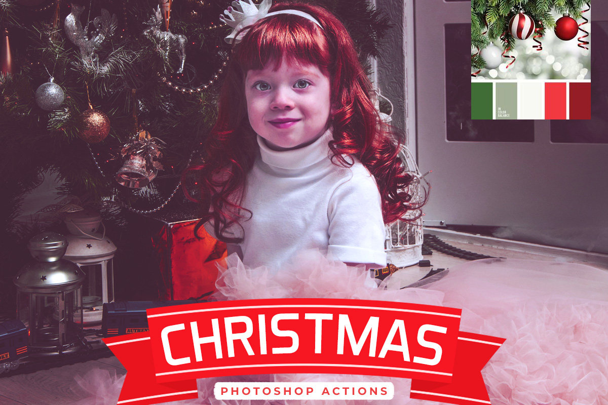 6 Free Christmas Photoshop Actions