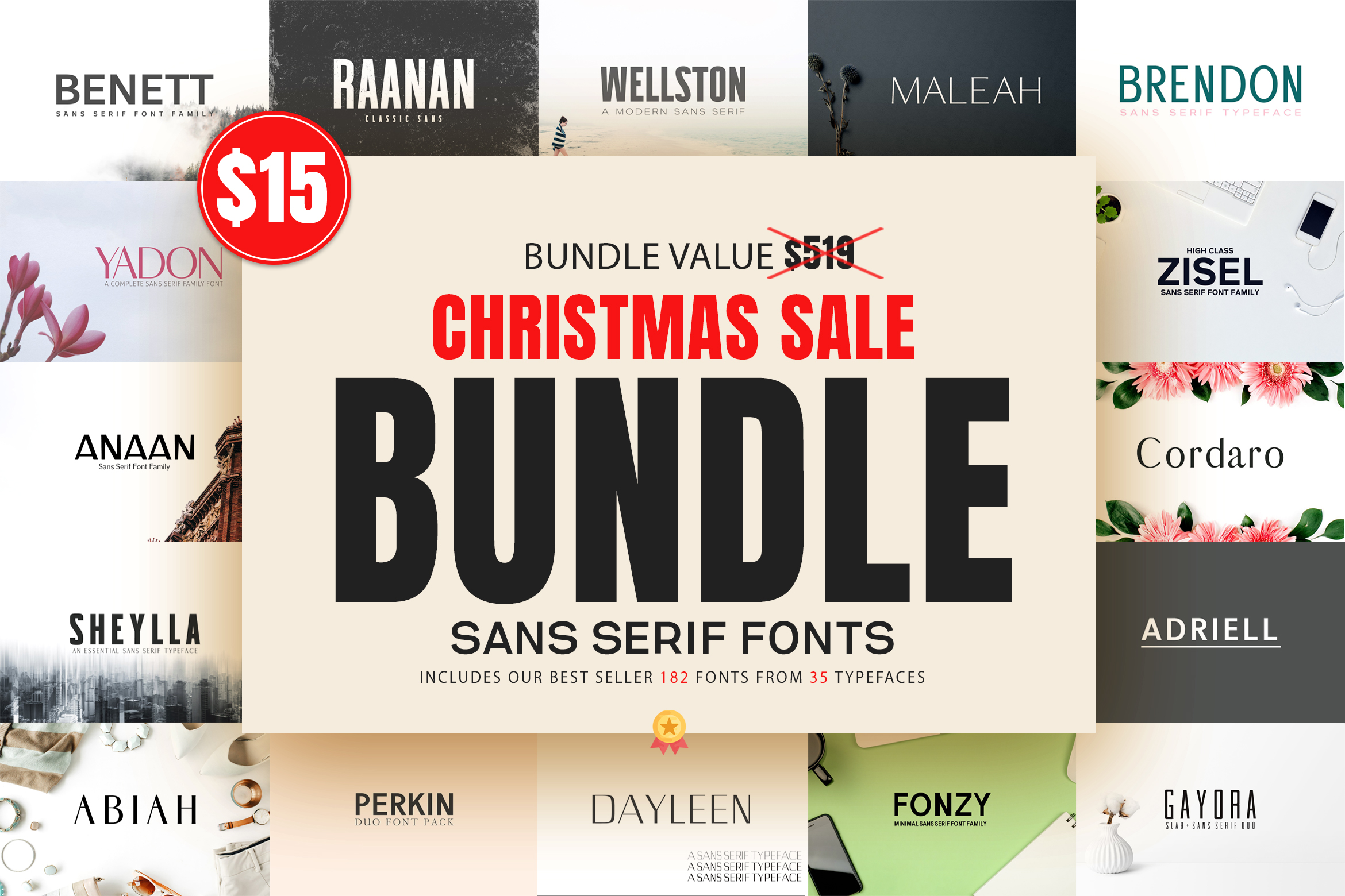 Christmas SALE - Sans Serif Bundle!