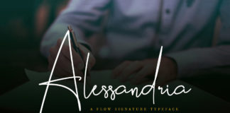 Free Alessandria Signature Font