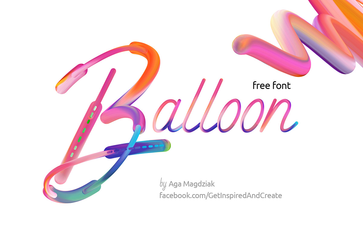 Free Balloon Display Font