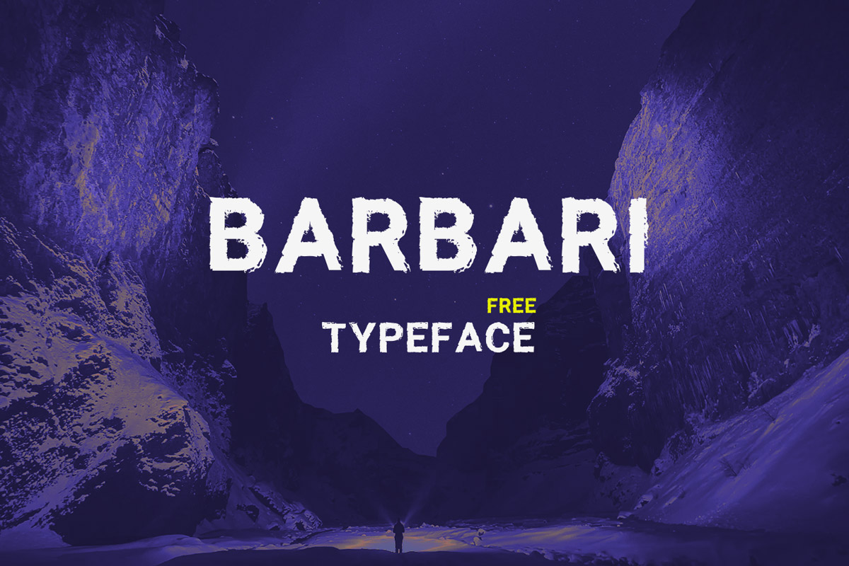 Free Barbari Textured Font