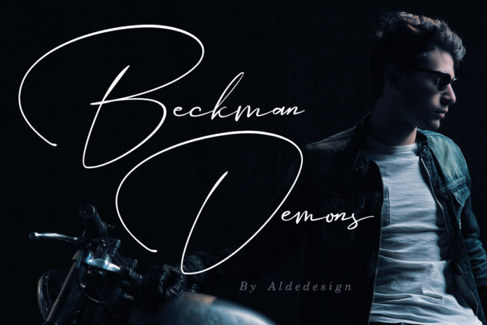 Free Beckman Demons Signature Font