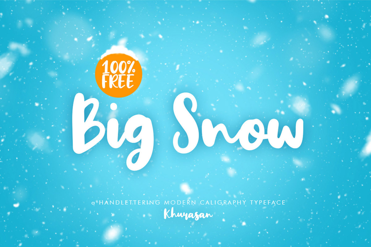Free Big Snow Script Font