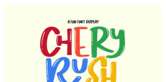 Free Chery Rush Fun Display Font