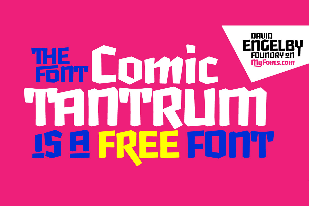 Free Comic Tantrum Font