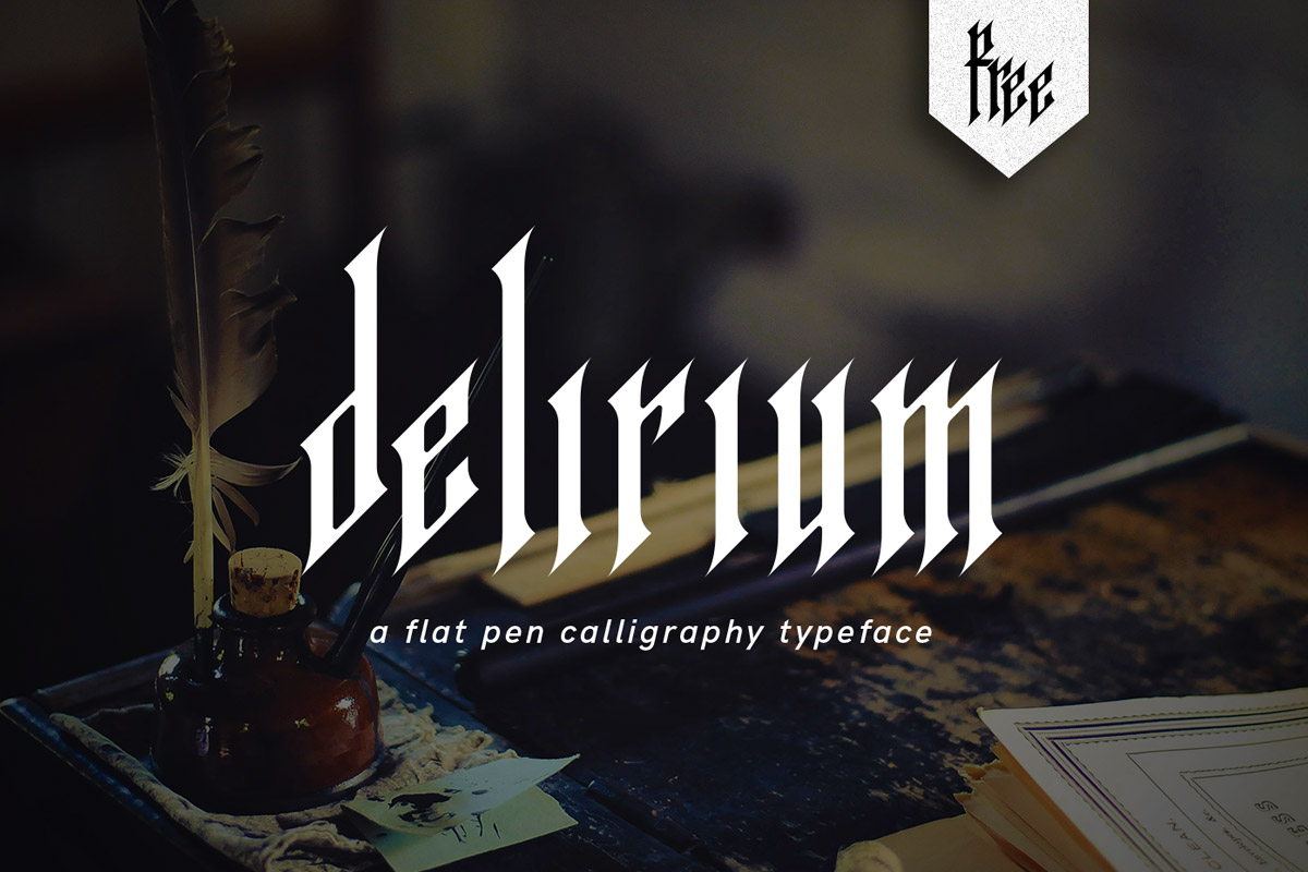 Free Delirium Calligraphy Font