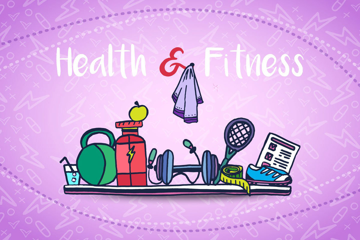 Free Health And Fitness Vector Illustration