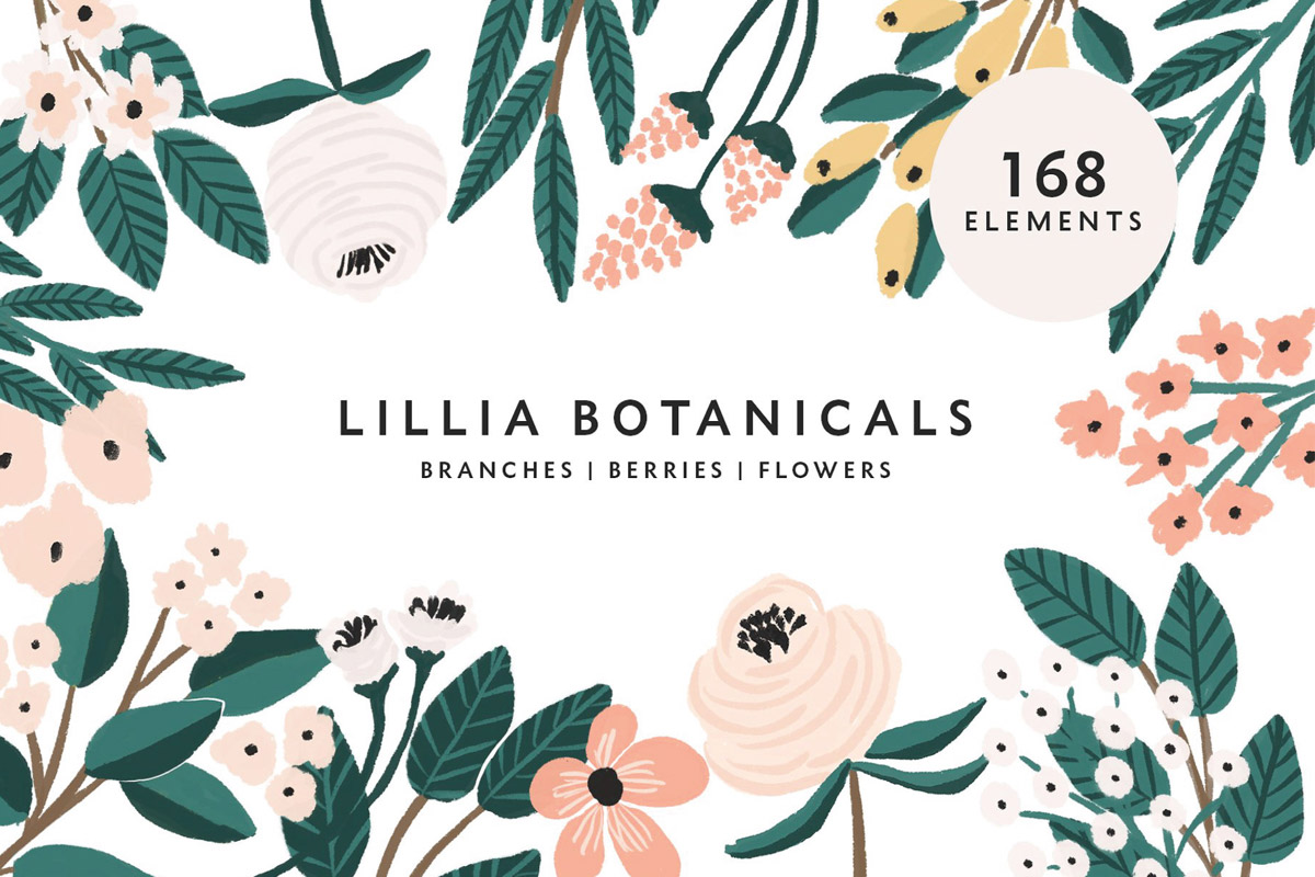 Free Lillia Floral Illustration