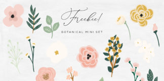 Free Mini Botanical Illustration Set