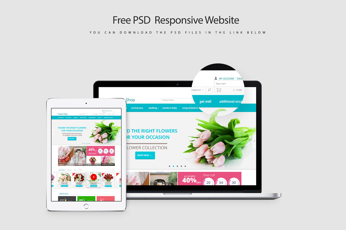 Free Responsive Website PSD Template