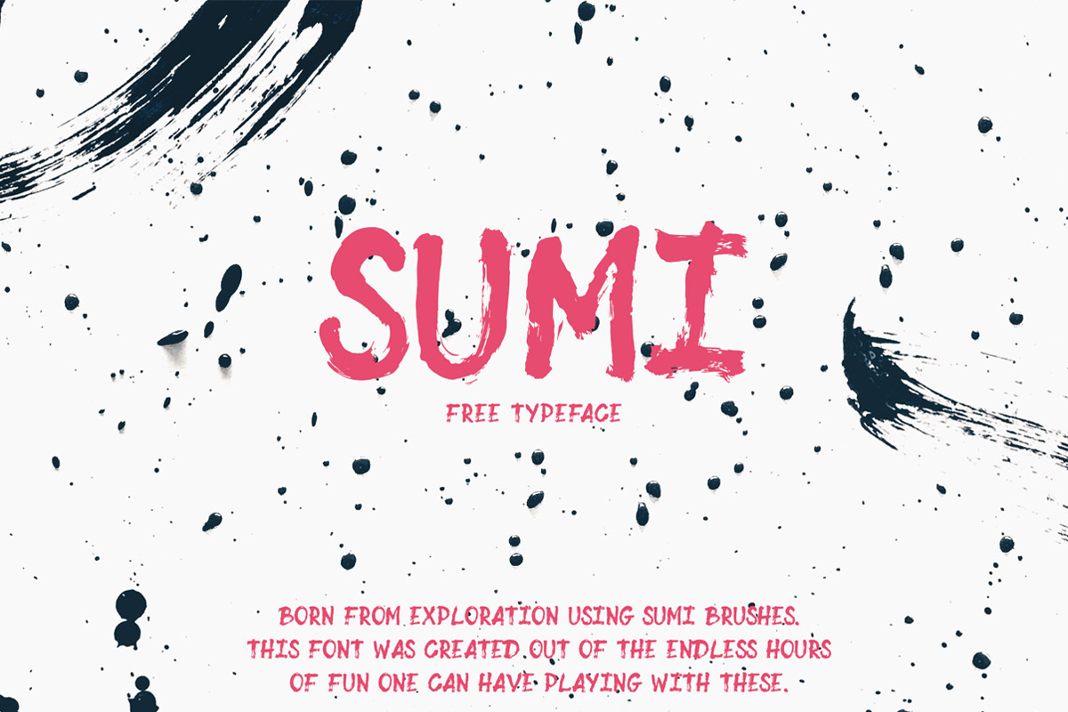 Free Sumi Brush Font