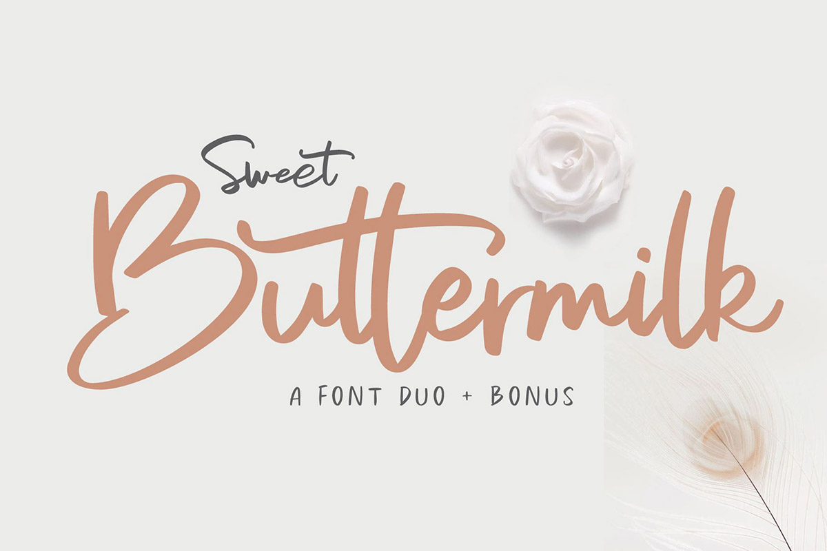 Free Sweet Buttermilk Font Duo