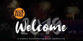 Free Welcome 2019 Brush Font