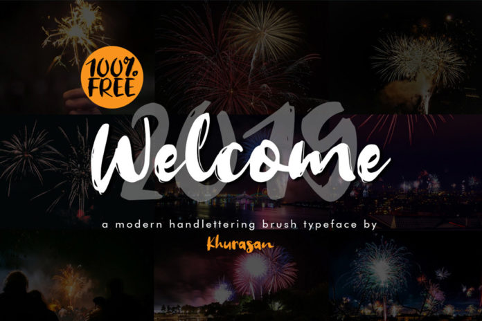 Free Welcome 2019 Brush Font