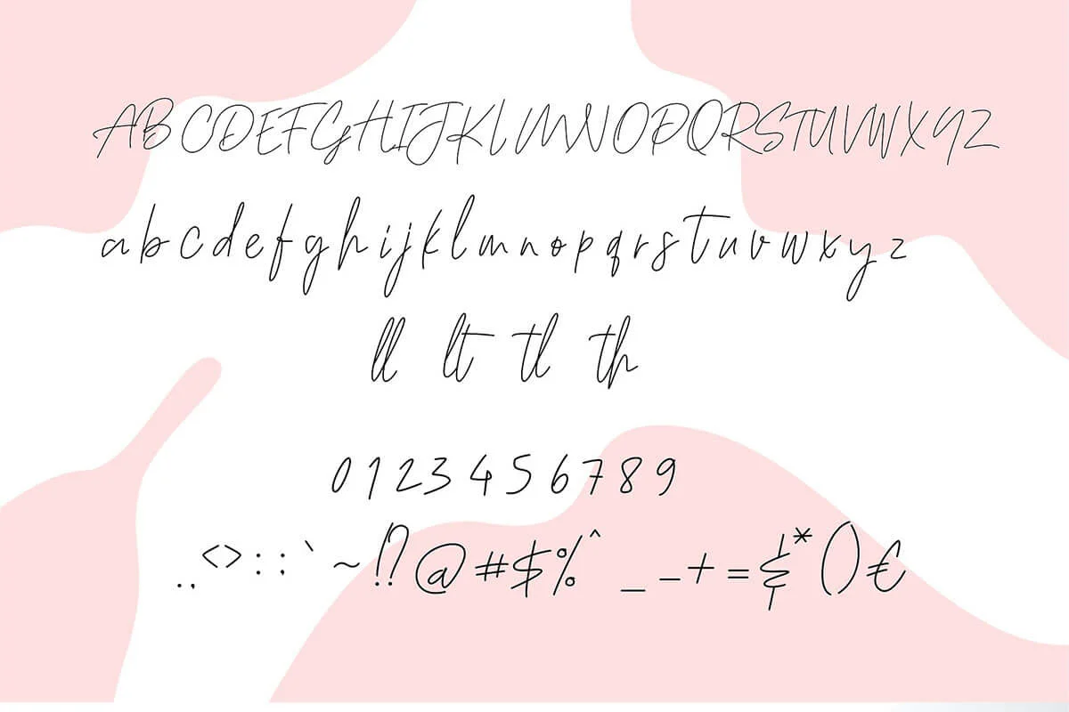 Pretty Girl Monoline Script Font Preview 4