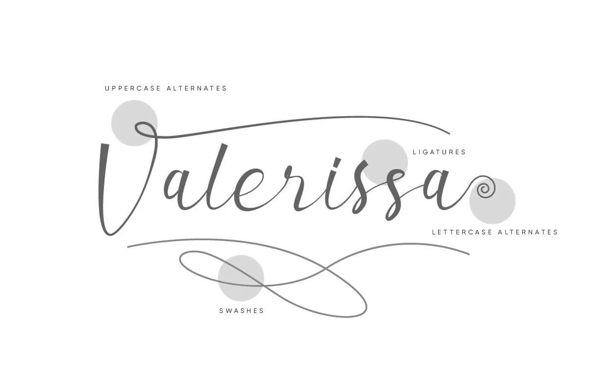 Valerissa Script Font Preview 5