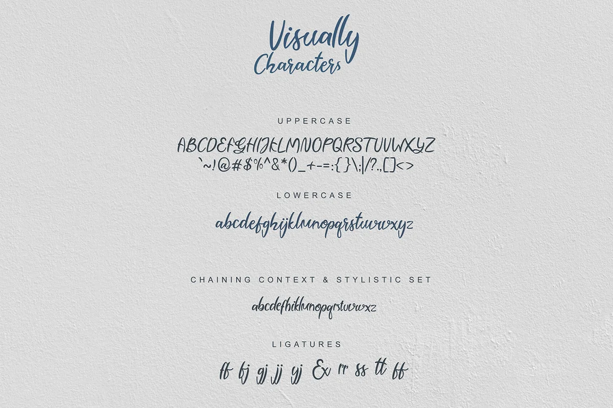Visually Script Font Preview 2