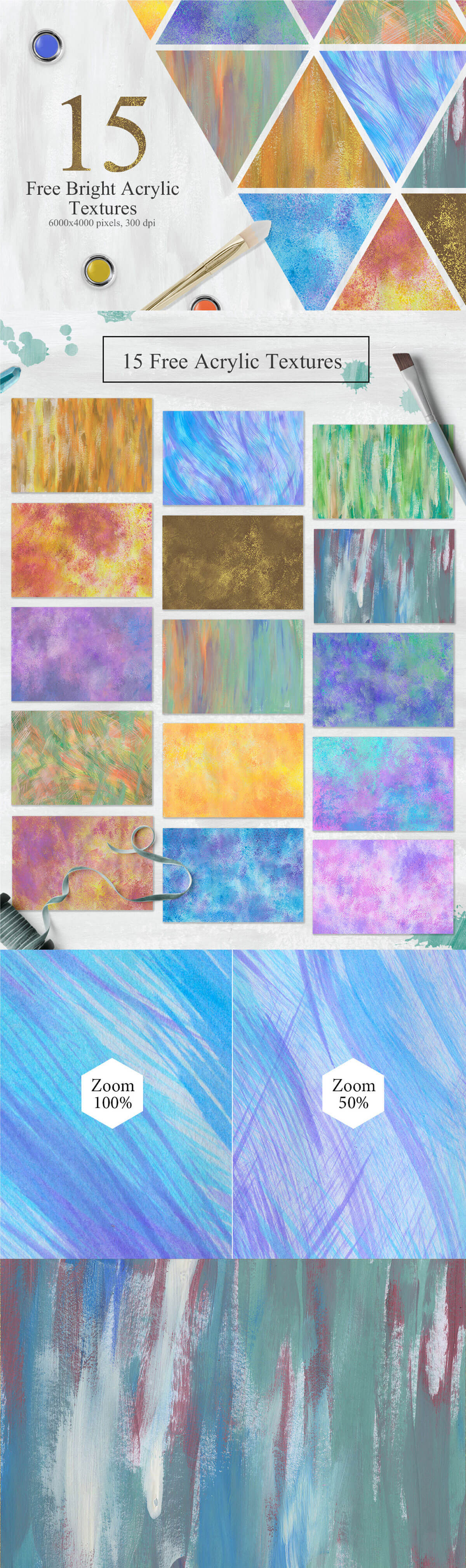 10 Free Acrylic Textures set can give trendy, hand-illustrated acrylic feel to any of your projects. These textures are high resolution, they’ll work great in print, web graphic, album art, concert poster/flyer, branding/identity imagery, packaging, patterns, cases, art, apps, invitations, decoration, and so more.    Big thanks to Nassy Art for sharing this awesome textures to our community.  <div class="sw-tweet-clear"></div><a class="swp_CTT style4" href="https://twitter.com/share?text=10+%23Free+%23Acrylic+%23Textures+set+can+give+trendy%2C+hand-illustrated+acrylic+feel+to+any+of+your+projects.&via=hicreativetacos&url=https://creativetacos.com/modern-abstract-acrylic-textures/" data-link="https://twitter.com/share?text=10+%23Free+%23Acrylic+%23Textures+set+can+give+trendy%2C+hand-illustrated+acrylic+feel+to+any+of+your+projects.&via=hicreativetacos&url=https://creativetacos.com/modern-abstract-acrylic-textures/" rel="nofollow noreferrer noopener" target="_blank"><span class="sw-click-to-tweet"><span class="sw-ctt-text">10 Free Acrylic Teẋtures set can give trendy, hand-illustrated acrylic feel to any of your projects.</span><span class="sw-ctt-btn">Click To Tweet<i class="sw swp_twitter_icon"></i></span></span></a>  Included With Acrylic Textures Format: JPG Resolution: 6000 × 4000 px at 300 DPI File Size: 46 MB License: Free For Personal & Commercial Use Author: Nassy Art  
		<a href="https://creativetacos.com/GET/10-free-acrylic-textures/" class="dlm-buttons-button dlm-buttons-button-mybuttons" style="display:block;padding:.75em 1em;text-align:center;text-decoration:none;border: 1px solid #74ccc6;border-radius:5px;font-family:Georgia;font-size:23px;color:#ffffff;background:#53ccc3;background: linear-gradient(to bottom, #53ccc3,#6ecdc7);"><strong>Download (1454) </strong></a>
		  <div class="su-button-center"><a href="https://crmrkt.com/6K3ey6" class="su-button su-button-style-3d su-button-wide" style="color:#FFFFFF;background-color:#f14c2f;border-color:#c13d26;border-radius:10px;-moz-border-radius:10px;-webkit-border-radius:10px" target="_blank" rel="noopener noreferrer"><span style="color:#FFFFFF;padding:0px 26px;font-size:20px;line-height:40px;border-color:#f6826e;border-radius:10px;-moz-border-radius:10px;-webkit-border-radius:10px;text-shadow:none;-moz-text-shadow:none;-webkit-text-shadow:none"> Purchase Full Version On Creative Market</span></a></div>