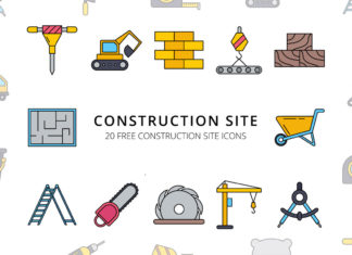 Free Construction Site Vector Icon Set