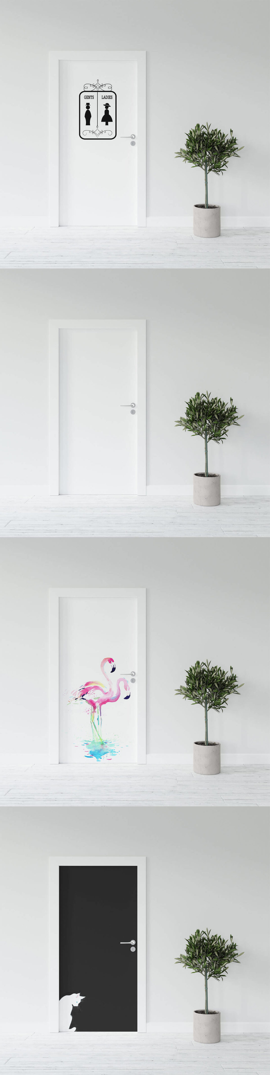 Free Door Mural Mockup - Creativetacos