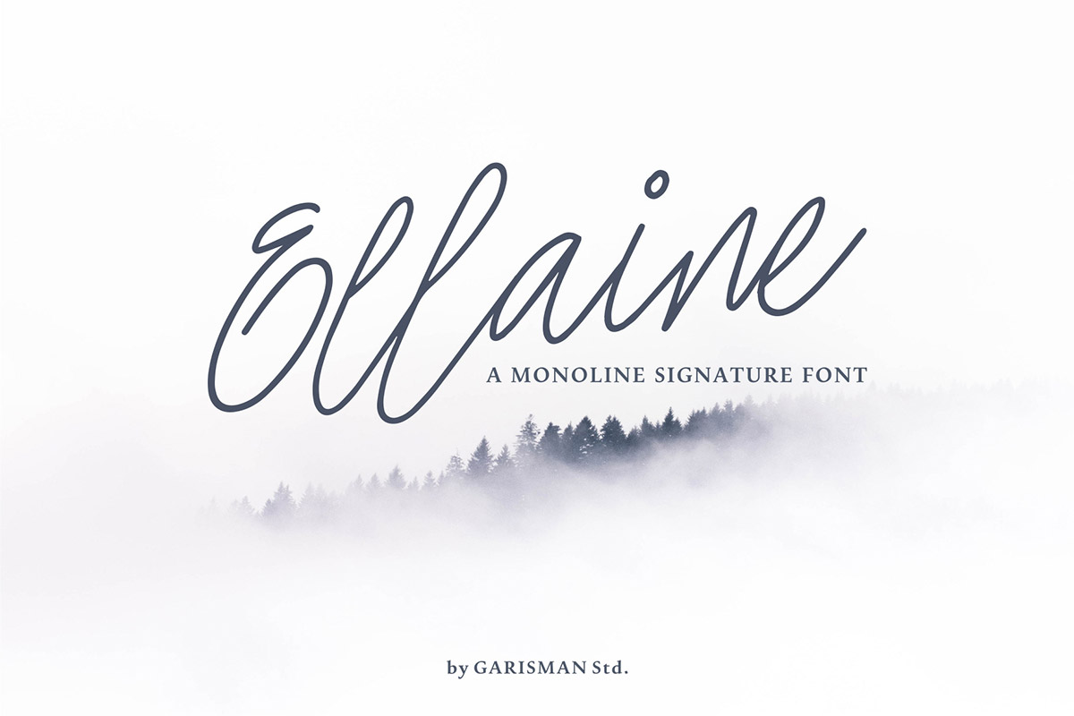 Free Ellaine Signature Font