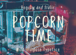 Free Popcorn Time Sans Serif Font
