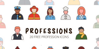Free Professions Vector Icon Set