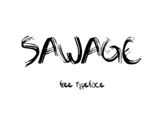 Free Sawage Brush Font