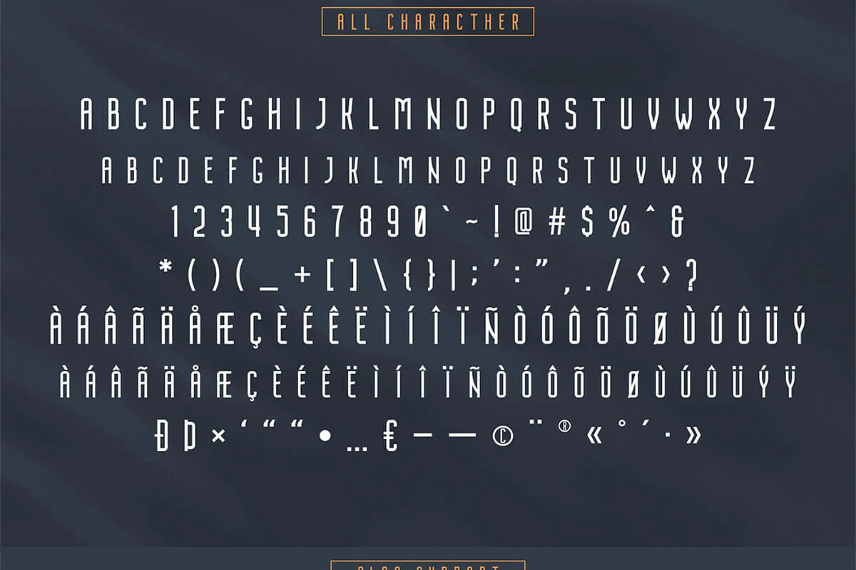 Nordin Condensed Sans Serif Font Preview 6