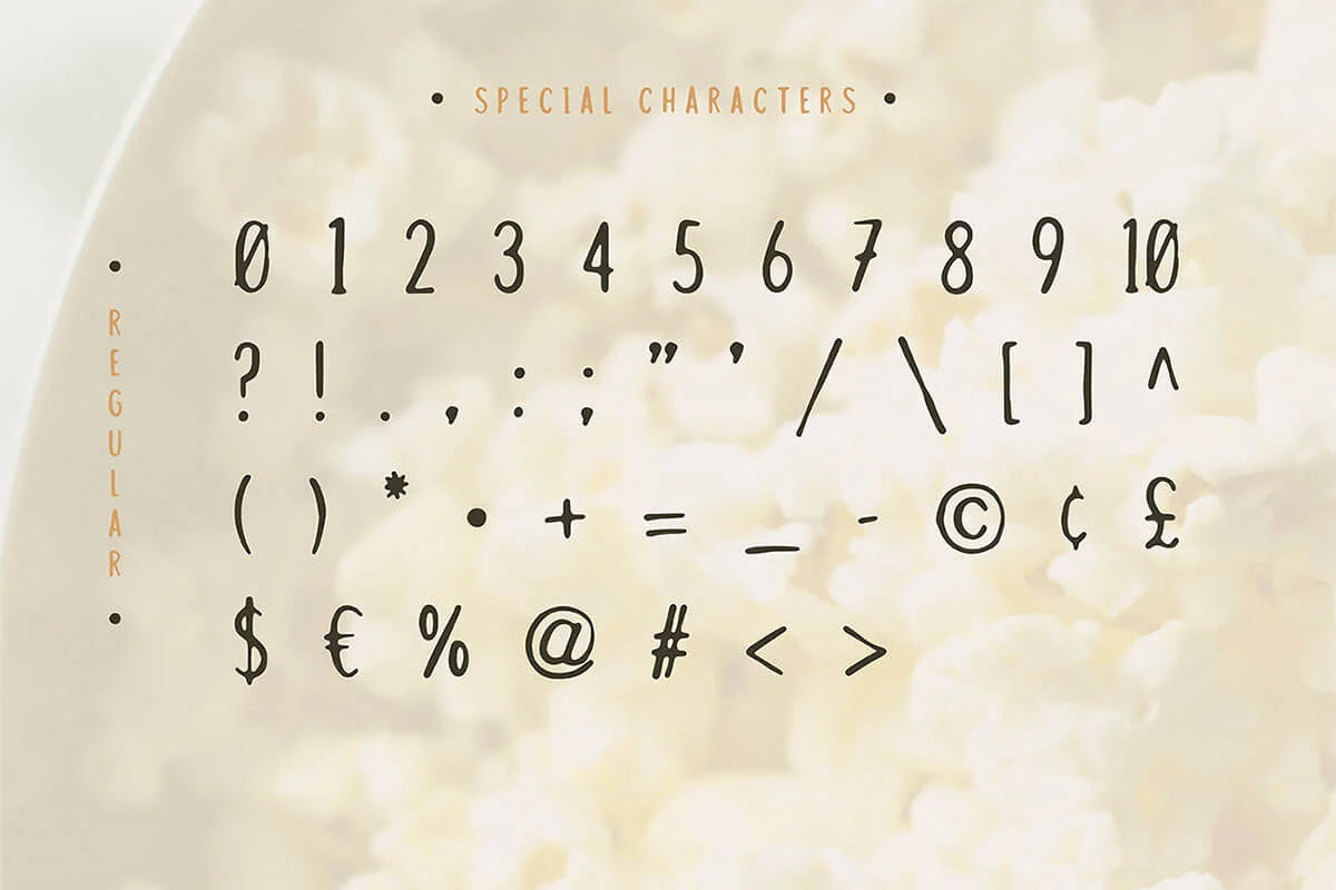 Popcorn Time Sans Serif Font Preview 3