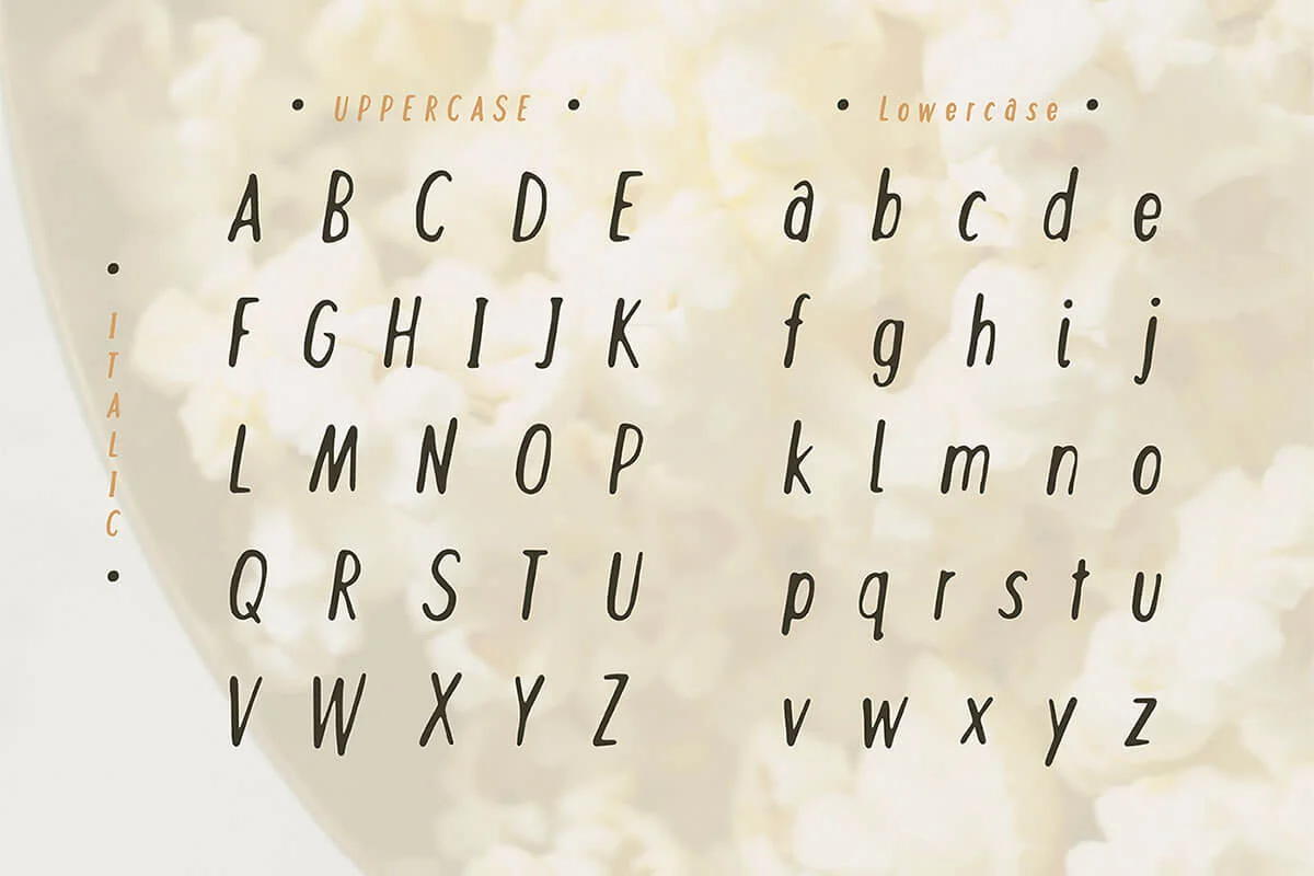 Popcorn Time Sans Serif Font Preview 4