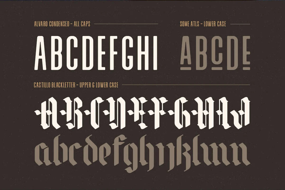 Alvaro Condensed Sans Serif Font Preview 2