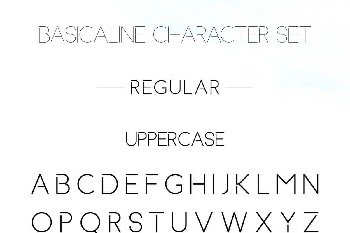 Basicaline Sans Serif Font Preview 5