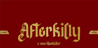 Free Afterkilly Blackletter Font