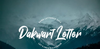 Free Dakwart Letter Display Font