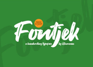 Free Fontjek Script Font